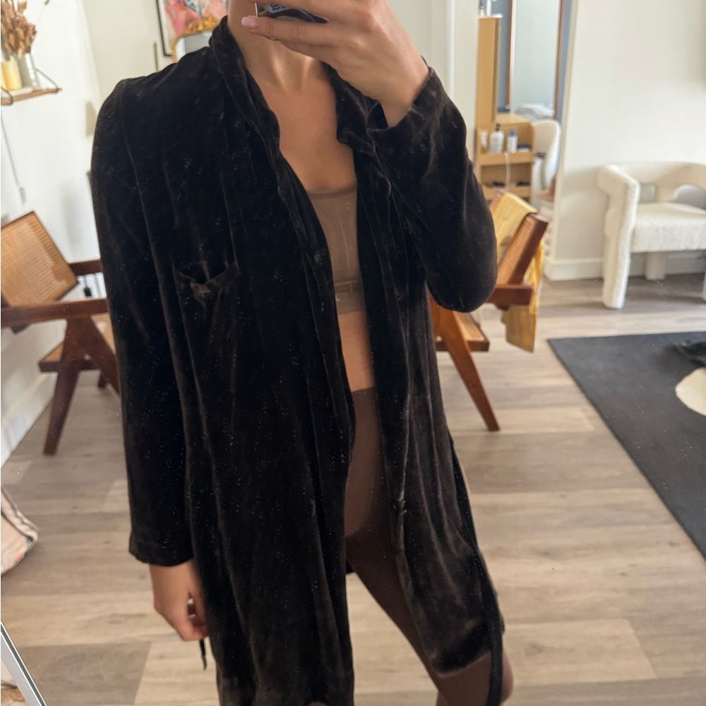 Raquel Allegra Velvet Evening Jacket